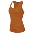 thumbnail image 1 of Made by Olivia Women's Casual Basic Sleeveless Racerback Tank Top, 1 of 5