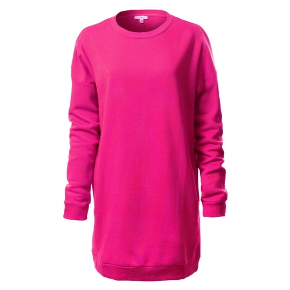 Made by Olivia Women's Casual Oversized Loose Fit Crew Neck Long Sleeves Fleece Pullover Sweatshirts Tunic S~3X