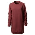 thumbnail image 1 of Made by Olivia Women's Casual Oversized Loose Fit Crew Neck Long Sleeves Fleece Pullover Sweatshirts Tunic S~3X, 1 of 5