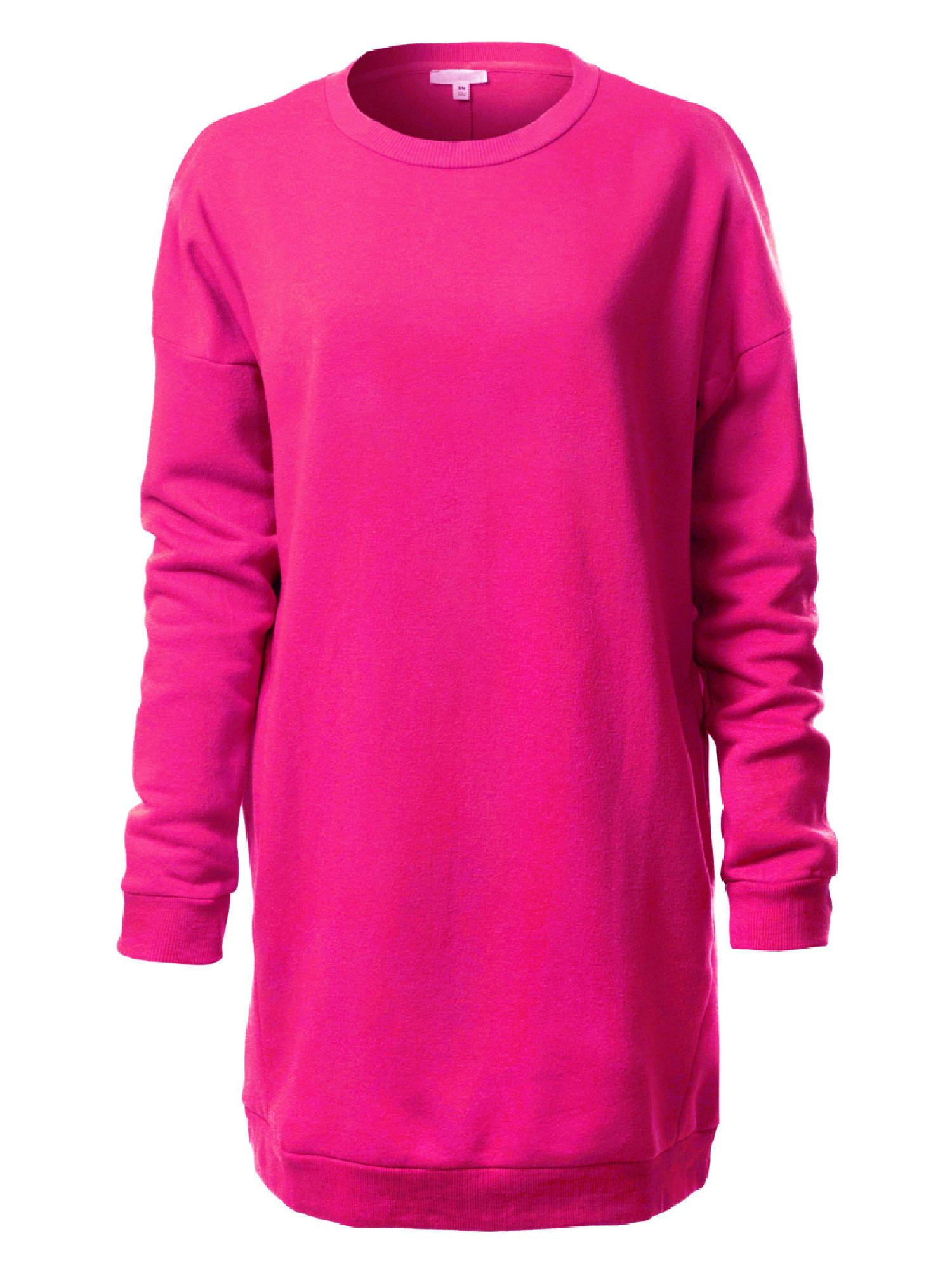 S~3X Casual Oversized Crew Neck Fleece Sweatshirts Loose Pullover Tunic...