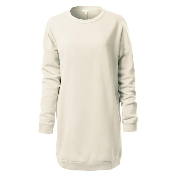Made by Olivia Women's Casual Oversized Loose Fit Crew Neck Long Sleeves Fleece Pullover Sweatshirts Tunic S~3X