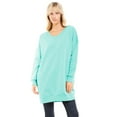 thumbnail image 1 of Made by Olivia Women's Casual Oversized Loose Fit V-Neck Fleece Pullover Sweatshirts Tunic Fall Outfits S~3X, 1 of 7