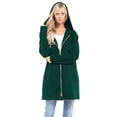 thumbnail image 1 of Made by Olivia Women's Casual Oversized Loose Fit Zip Up Pullover Hoodie Tunic Sweatshirt Jacket Fall Outfits (S-3X), 1 of 4