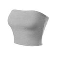 thumbnail image 1 of Made by Olivia Women's Casual Solid Double Layered Strapless Basic Tube Top, 1 of 4