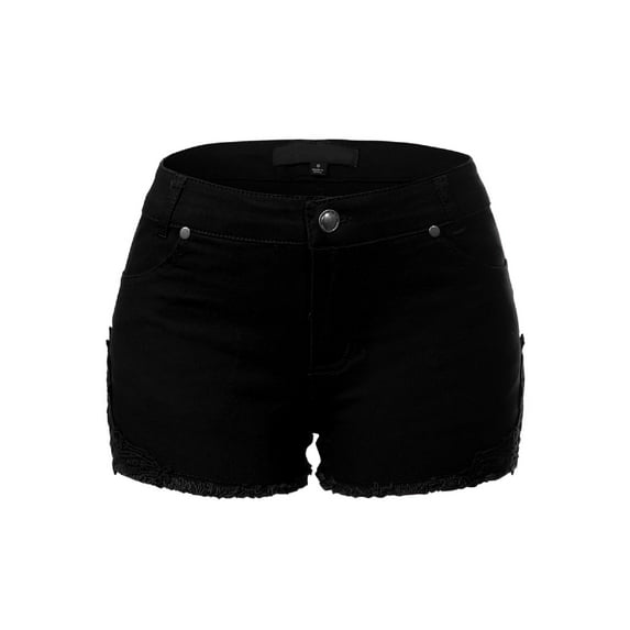 Made by Olivia Women's Casual Stretchy Denim Jean Shorts with Pockets