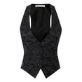 thumbnail image 1 of Made by Olivia Women's Casual Versatile Racerback Patterned Vest Tuxedo Suit Waistcoat, 1 of 4