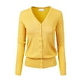 thumbnail image 1 of Made by Olivia Women's Classic Button Down Long Sleeve V-Neck Soft Knit Sweater Cardigan, 1 of 7