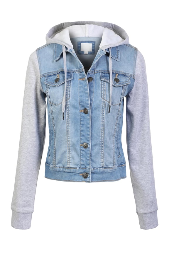 Women's Classic Casual Hooded Denim Jacket