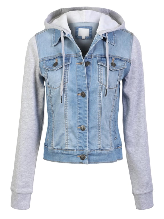 Women's Classic Casual Hooded Denim Jacket