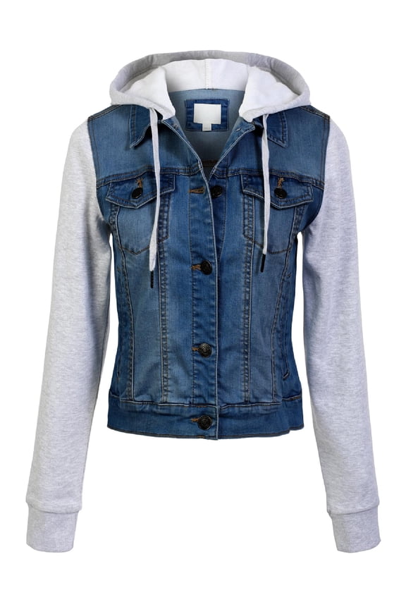 Women's Classic Casual Hooded Denim Jacket