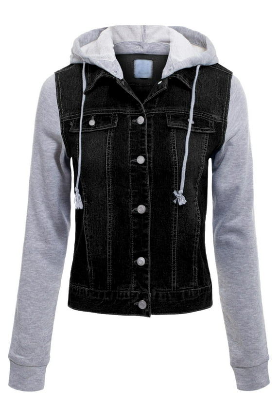 Women's Classic Casual Hooded Denim Jacket