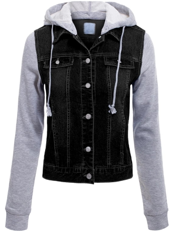 Women's Classic Casual Hooded Denim Jacket