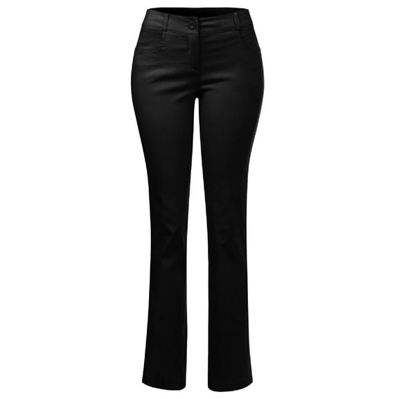Made by Olivia Women's Comfy Bootcut Curvy Fit Trouser Pants