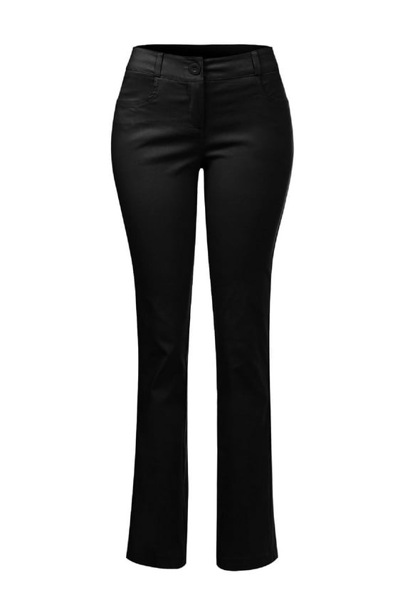 Women's Comfy Bootcut Curvy Fit Trouser Pants