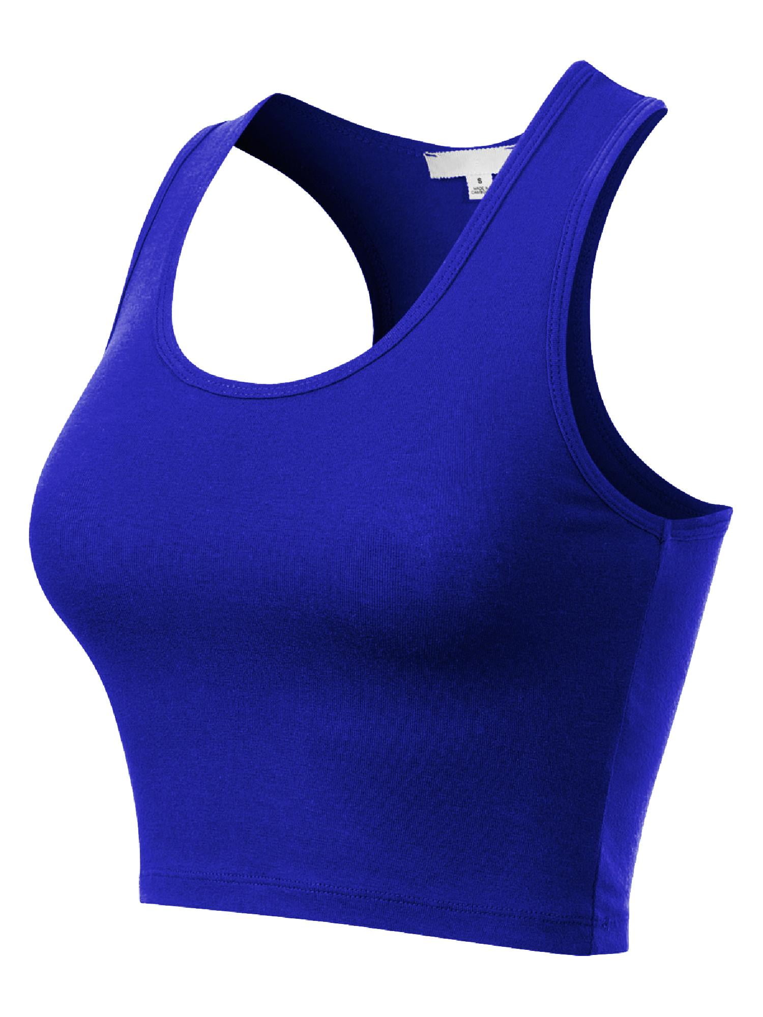 HATOPANTS Women's Sleeveless Racerback Crop Tank Top - Cotton Blend Basic Camisole For Summer, Casual, Workout - View #8