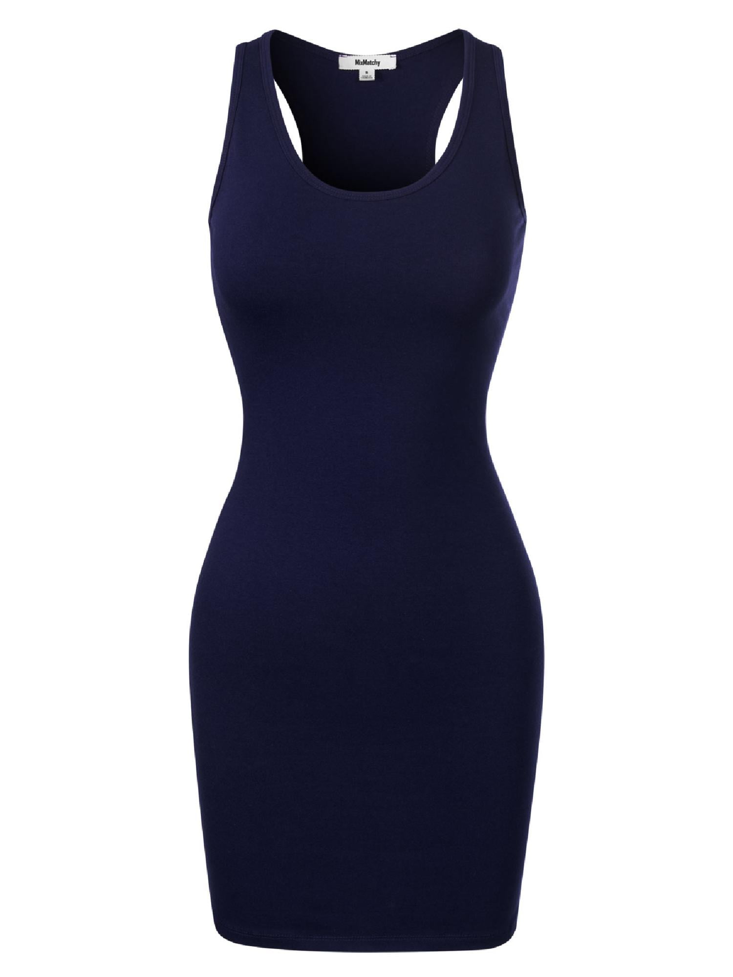 bodycon racer dress Running Back Romper Dress Large / Black