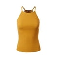 thumbnail image 1 of Made by Olivia Women's Halter Neck Ribbed Tank Top, 1 of 4