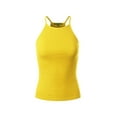 thumbnail image 1 of Made by Olivia Women's Halter Neck Ribbed Tank Top, 1 of 4