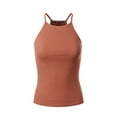 thumbnail image 1 of Made by Olivia Women's Halter Neck Ribbed Tank Top, 1 of 4