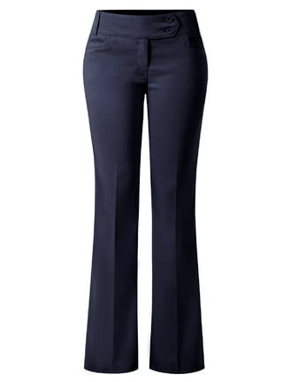 Solid Rayon Nylon Spandex Regular Fit Women's Casual Trousers