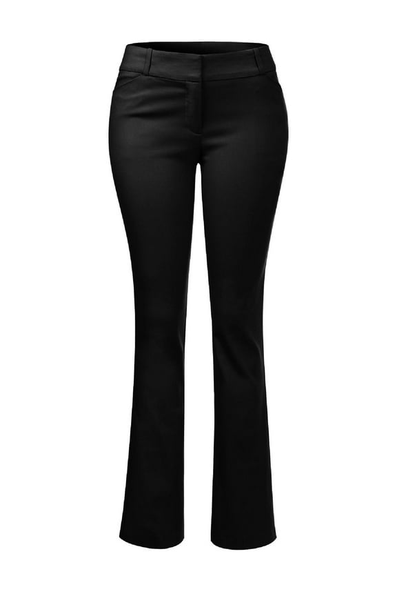 Women's High Waist Comfy Stretchy Bootcut Trouser Pants