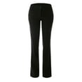 thumbnail image 1 of Made by Olivia Women's High Waist Comfy Stretchy Bootcut Two Button Trouser Office Pants, 1 of 4