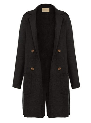 Ladies black coatigan cheap