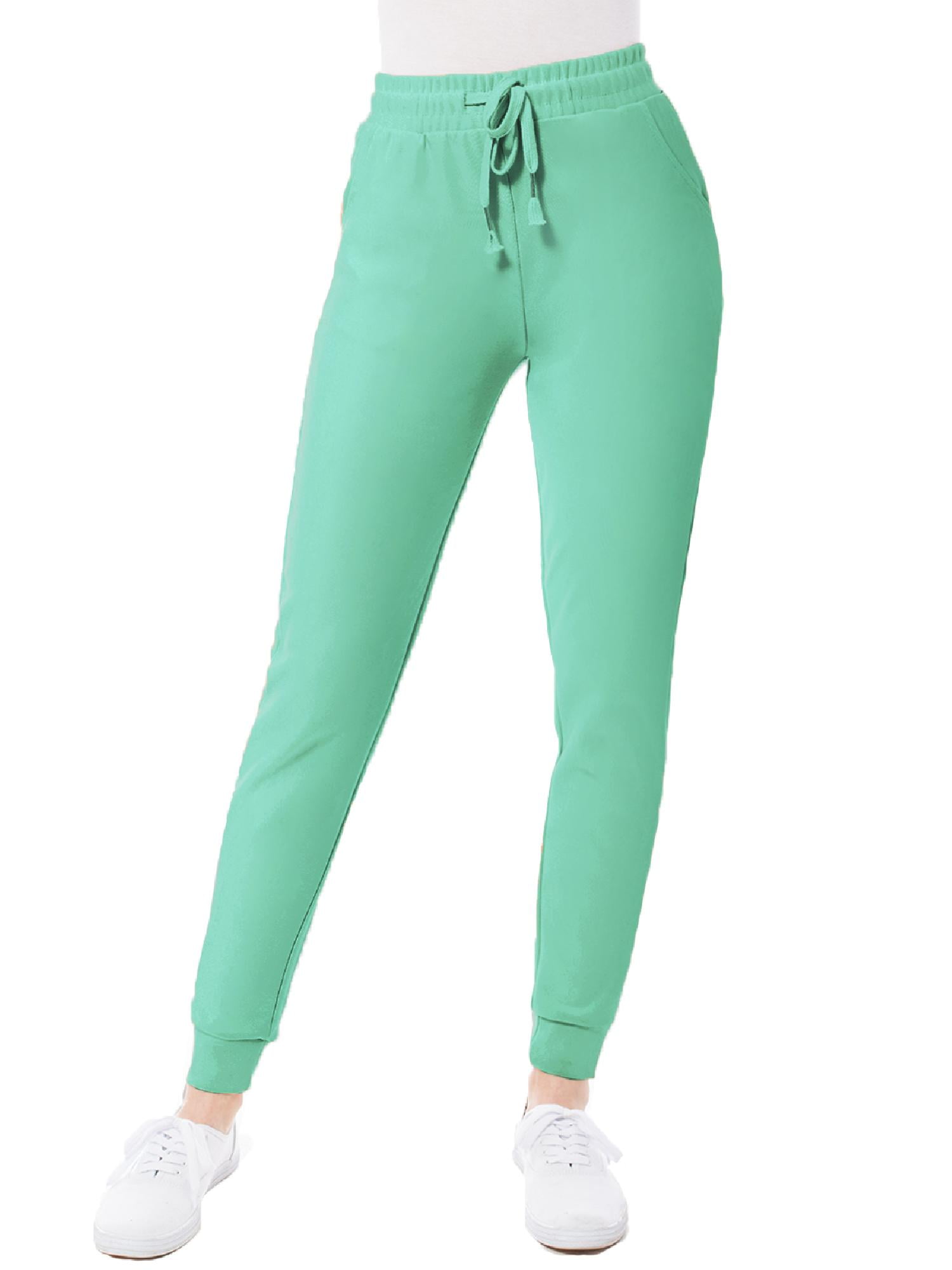 Made by Olivia Women's Lightweight Scuba Joggers with Pockets for Women  Workout & Lounge Pants 