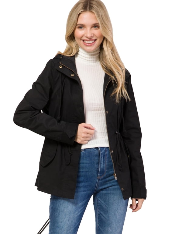 Women's Military Anorak Safari Hoodie Jacket