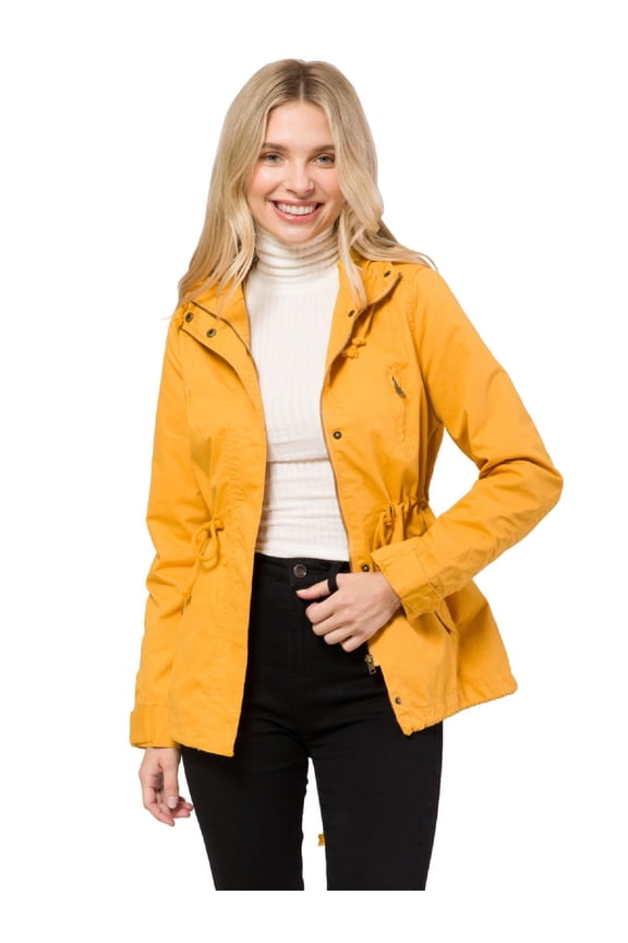 Women's Military Anorak Safari Hoodie Jacket