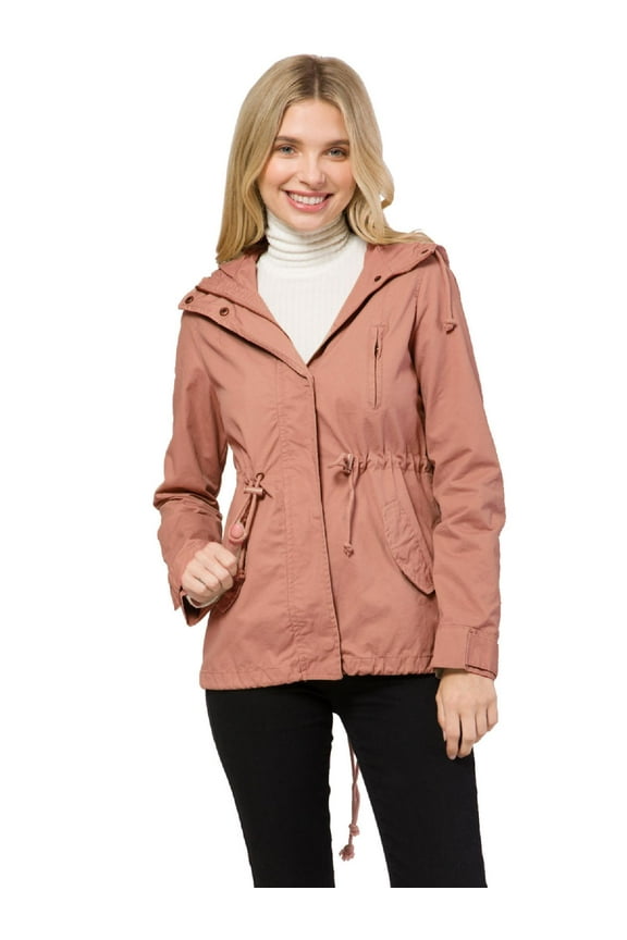 Women's Military Anorak Safari Hoodie Jacket