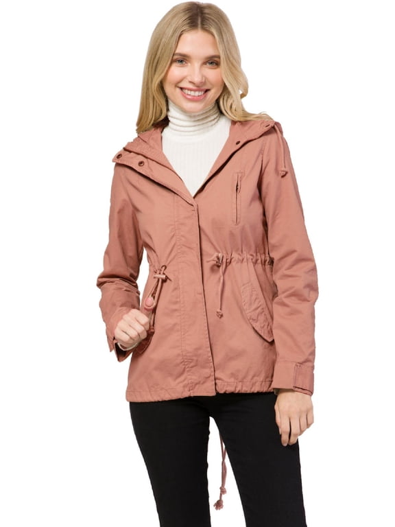 Women's Military Anorak Safari Hoodie Jacket