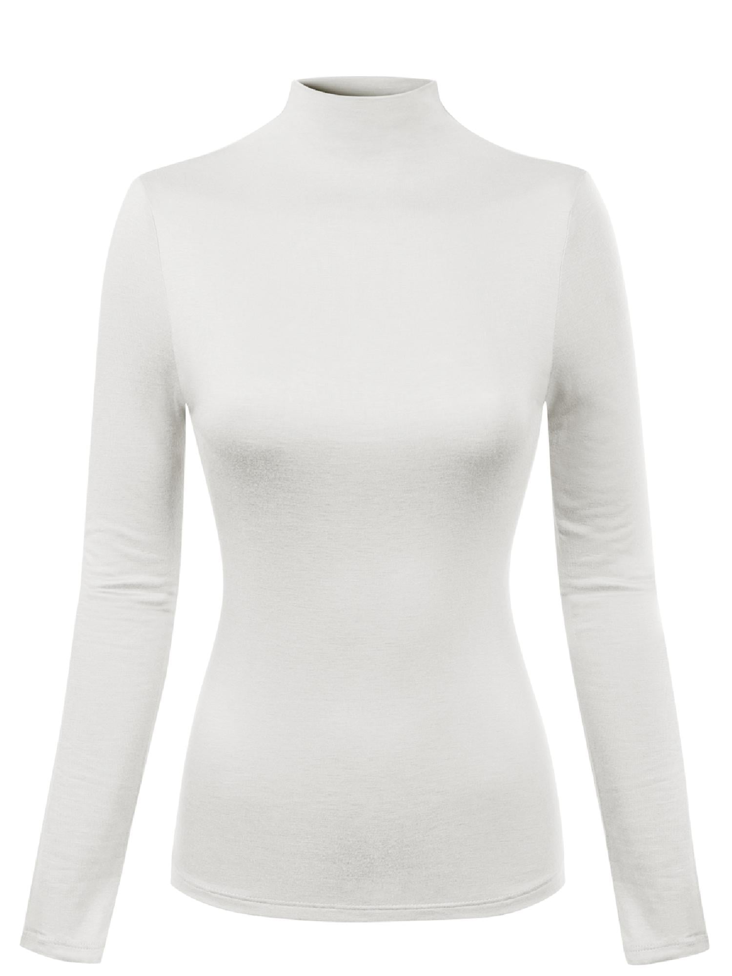 Nude Long Sleeve Mock Neck Soft Sweater