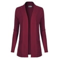 thumbnail image 1 of Made by Olivia Women's Open Front Long Sleeve Classic Knit Cardigan, 1 of 7