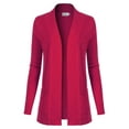 thumbnail image 1 of Made by Olivia Women's Open Front Long Sleeve Classic Knit Cardigan, 1 of 7