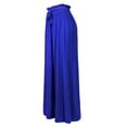 thumbnail image 1 of Made by Olivia Women's Ribbon Tie Chiffon Loose Pleated Wide Leg Palazzo Pants, 1 of 4