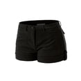 thumbnail image 1 of Made by Olivia Women's Roll Up Hem Faux Suede Shorts, 1 of 7
