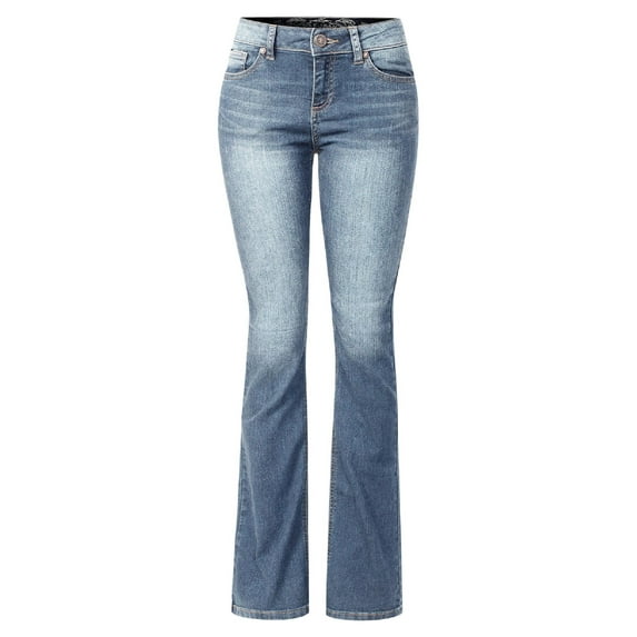 Made by Olivia Women's Sexy Stylish Flare Bell Bottom Slim Bootcut Jean