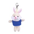 thumbnail image 1 of Made by alien's soft plush Bunny keychain, Clip for the kids keys, purse & bags,, 1 of 1