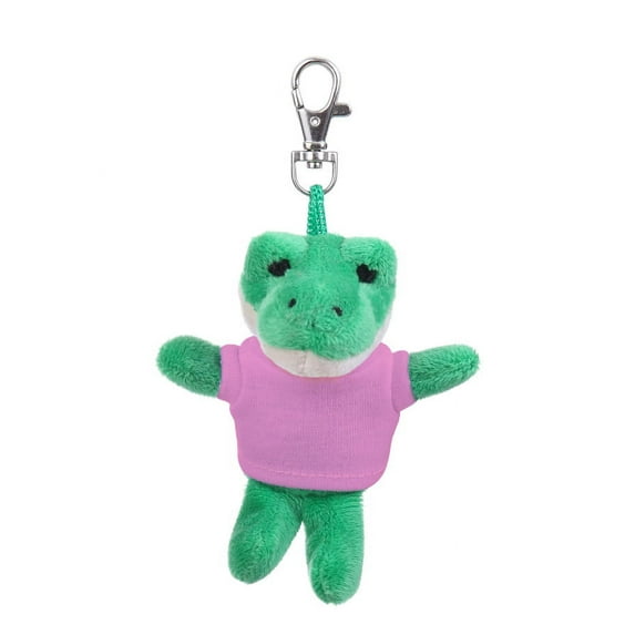 Made by alien's soft plush Crocodile keychain, Clip for the kids keys, purse & bags,