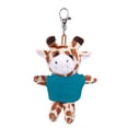 thumbnail image 1 of Made by alien's soft plush Giraffe keychain, Clip for the kids keys, purse & bags,, 1 of 2