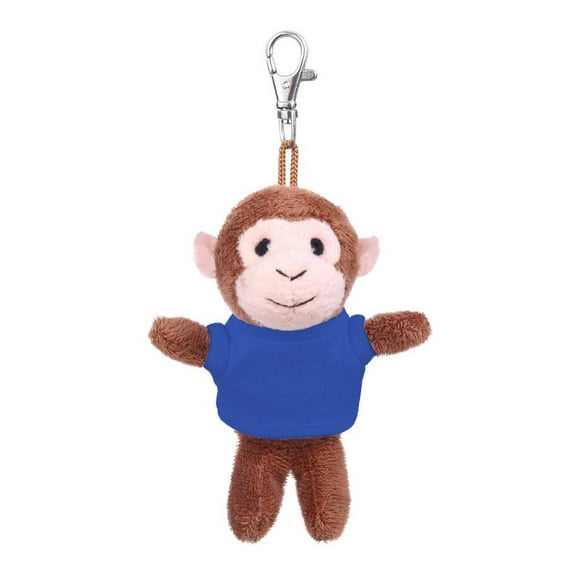 Made by alien's soft plush Monkey keychain, Clip for the kids keys, purse & bags,