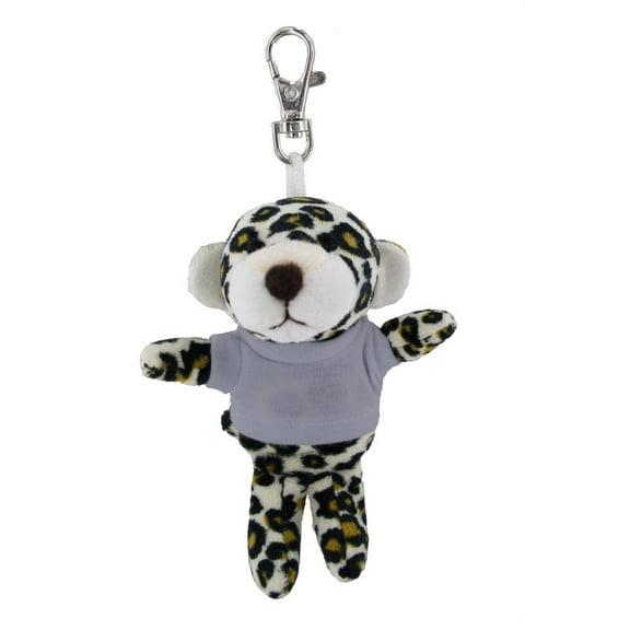 Made by alien's soft plush White Tiger keychain, Clip for the kids keys, purse & bags,
