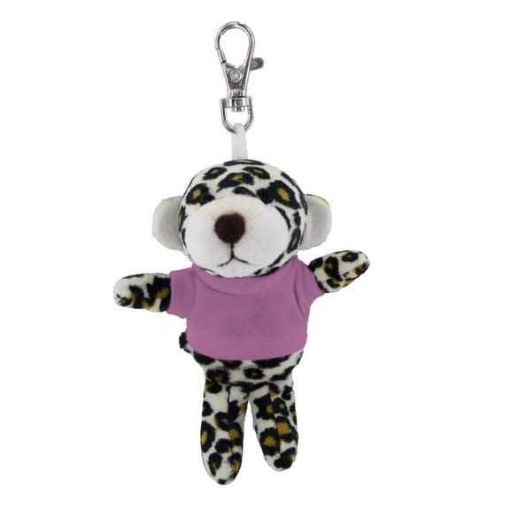 Made by alien's soft plush White Tiger keychain, Clip for the kids keys, purse & bags,