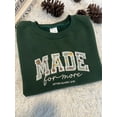 thumbnail image 1 of Made for More Embroidered Christian Sweatshirt, Ephesians 2:10 Scripture Jumper, Floral Bible Verse Crewneck, Faith Gift, 1 of 5