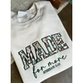 thumbnail image 1 of Made for More Floral Embroidered Sweatshirt~Christian Sweatshirt~Faith Sweatshirt~Embroidered Crewneck, 1 of 4