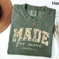 thumbnail image 1 of "Made for More" Floral Scripture T-Shirt – Ephesians 2:10 Inspired Tee for Christian Women, 1 of 6