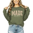 thumbnail image 1 of Made for More Sweatshirt for Women - Faith Inspirational Crewneck Religious Gift Army Green Sweatshirt Adult Small, 1 of 7
