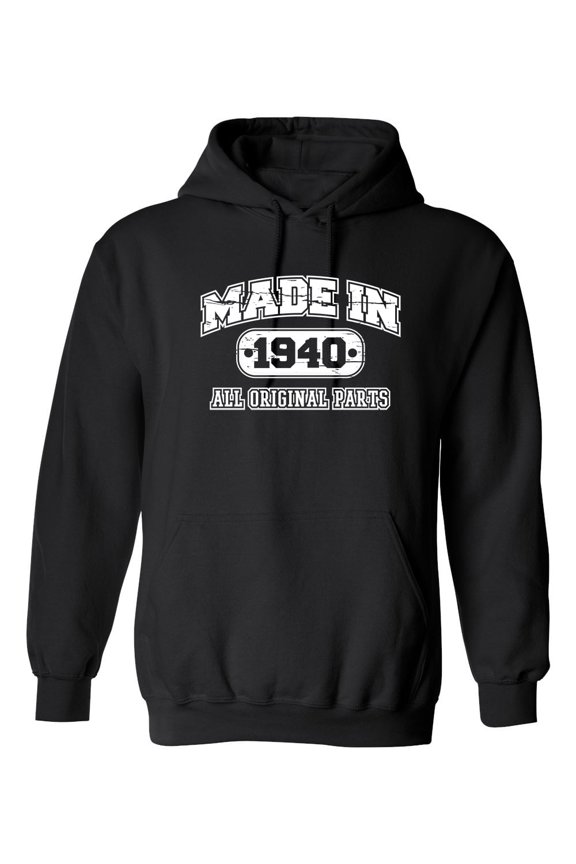 Made in 1940 All Original Parts Sarcastic Novelty Gift Idea Adult Humor Funny Men's Hoodies