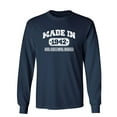 thumbnail image 1 of Made in 1942 All Original Parts Sarcastic Novelty Gift Idea Adult Humor Funny Men's Long Sleeve Shirts, 1 of 3